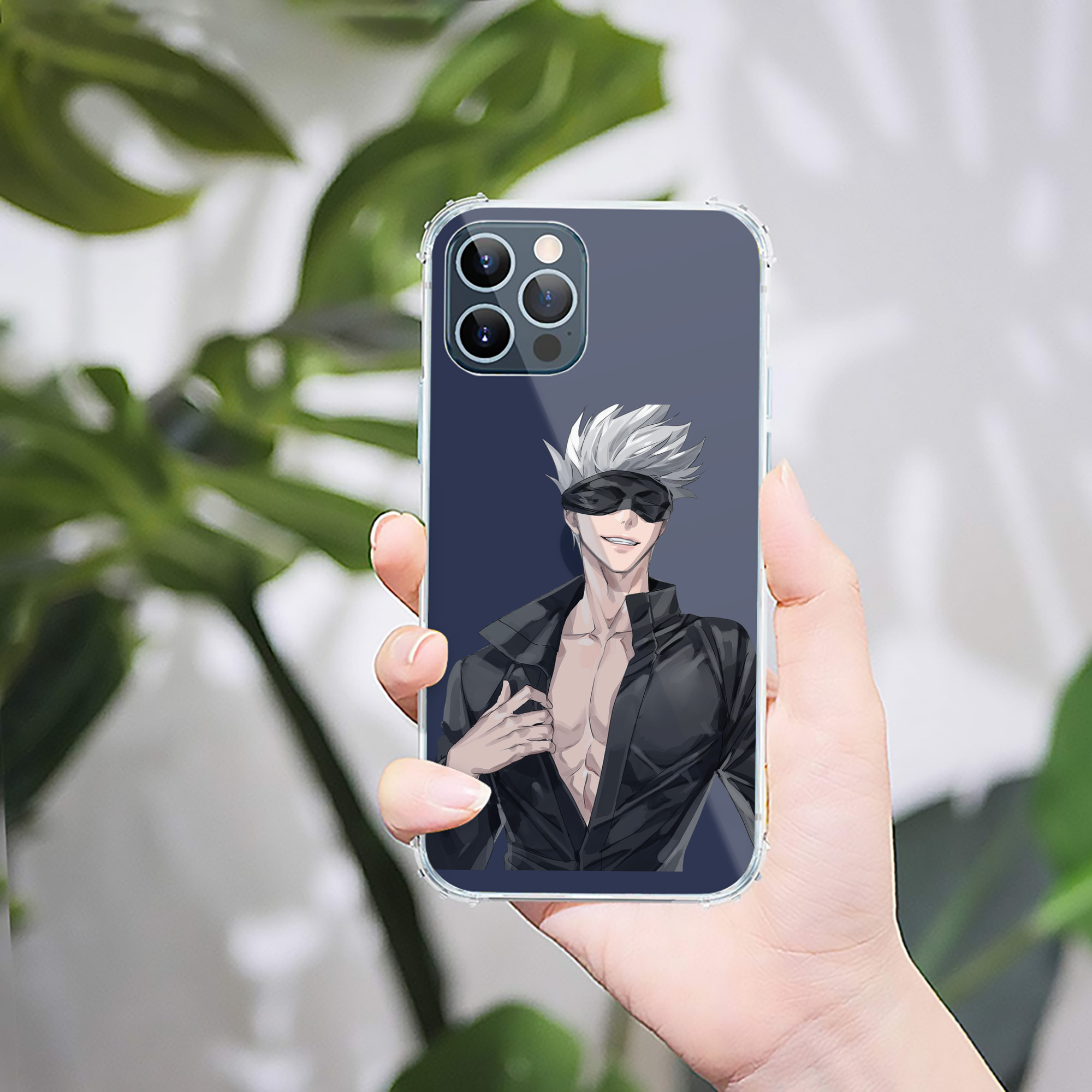 （画像用） 呪術廻戦 Jujutsu Kaisen 【iPhone 12シリーズ対応】透明スマホケース（クリアソフトケース）
